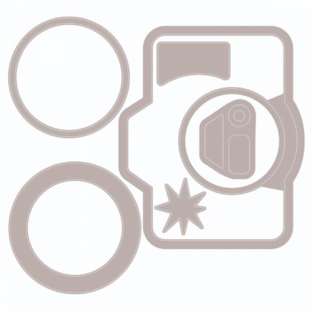 Sizzix Framelits Die Set 6PK w/4PK Stamps Memory Maker by Olivia Rose, Multicolor (665657)