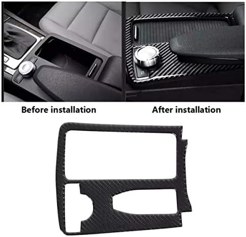 FFZ Parts Carbon Look Centre Console Cover Frame Suitable for C E Class W204 W212 S204 S212 C43 C63 E43 E63