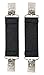 Mitten Clip, Kids Mitten Keepers - With Metal Snowman Clip Design - Black