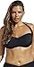 Swim Sexy Women's Plus Size Black Retro Bandeau/Halter Bikini Top