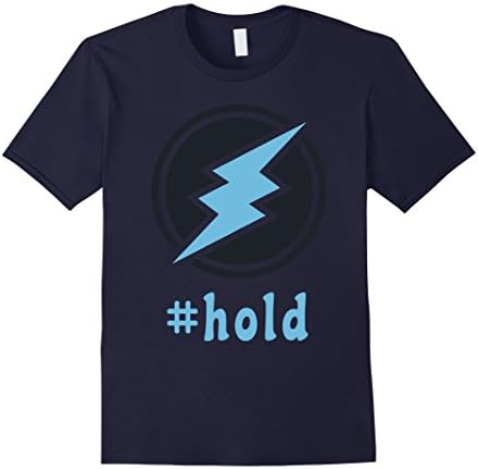 Mens Electroneum Shirt - For Crypto People Who Are Holding Coins Small Navy