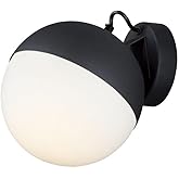 ET2 Half Moon-9W 1 LED Wall Sconce-7.75 Inches Wide by 7.75 inches high-Black Finish