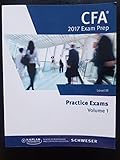 Paperback CFA Exam Level 3 III Kaplan Schweser CFA 2017 Practice Exams Volume 1 Book