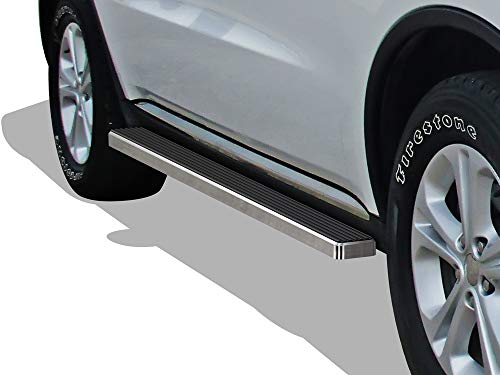 thumbnail image 2 of APS IBoard Running Boards – 5" Black Side Steps For Dodge Durango 2011-2025 – 6061 Aluminum, Matte Black, 79" Length 2 of 5