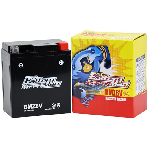 バッテリーマン バイク用バッテリー BMZ8V(GTZ8V互換)(液入充電済) ADV150 PCX125/150[14-] リード125 XMAX250 YZF-R25/R3 MT-25 MT-03 の商品画像