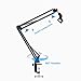 Microphone Boom Stand, Gulee Heavy Duty Studio Suspension Mic Arm Stand for Blue Snowball Yeti with Flexible Standard Condenser Microphone Clip (White)…