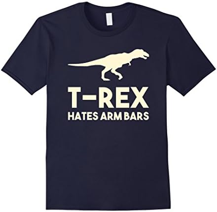 Mens T-Rex Hates Arm Bars - Funny MMA BJJ Grappling T-Shirt 3XL Navy