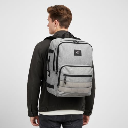 Mochila de cabine Aris Evergreen, cinzenta, 31x44x20 cm