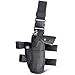 aokur Adjustable Hunting Right Handed Leg Holster Tactical Waterproof Airsoft Pistol Gun Drop Leg Thigh Holster (Black Right Side)