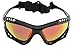 G&G Jetski Sunglasses Polarized Water Sport Surfing Kiteboarding P603 Black Frame Red Mirror Lens