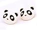 DUOKA Cut Panda Bear Crystal Stud Earrings Vintage Retro Cute White Pave Posts Fashion Jewelry