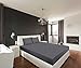 Utopia Bedding Premium Cotton Fitted Sheet 300 Thread Count – 100% Combed Cotton Sateen - Super Soft Mercerized Fabric - Machine Washable (Full, Grey)