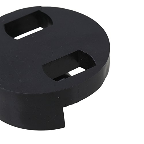 Yibuy Two Hole Double Bass Rubber Ultra Practice Mute Black Set of 10