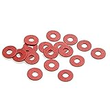 Ellami® 400 Pieces Red Color PC Motherboard Screw Insulating Fiber Washers