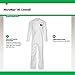 Lakeland MicroMax Coverall for Protection from Dirt, Grease and Grime, Zipper Closure, Open Wrist and Ankle Cuffs, White, X-Large (1 Pack)