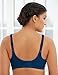 Glamorise Full Figure Plus Size MagicLift Minimizer Bra Wirefree #1003 Blue