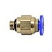 TOOTO 5 PCS Male Straight Pneumatic 4mm M6 Ptfe Tube Push In Quick Connect Fitting PC4-M6 for Reprap 3D Printer Bowden Extruder