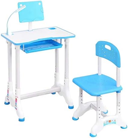 Children Desk Kids Desk And Chair Set Height Adjustable Kids Study Table And Chair Set Childs Desk Wlamp School Student Writing Desk Wpull Out Drawer Storagebookstand