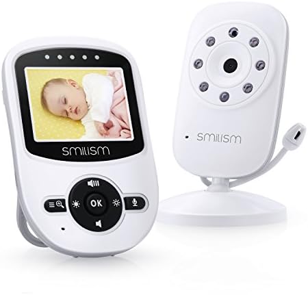 Video Baby Monitor with Night Vision Camera,Two Way Audio System,Temperature Sensor and Large Transmission Range