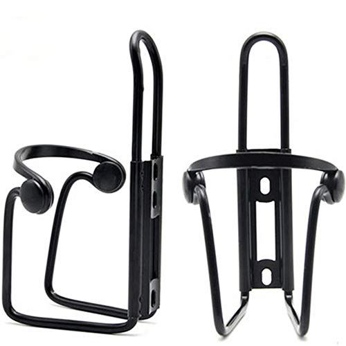 BOBILIFE Bike Water Bottle Holder, Lightweight and Strong Bicycle Bottle Cage, Quick and Easy to Mount, Great for Road Bicycle and Mountain Bike, 2 Holders + 1 Gift Bell Pack (Black)