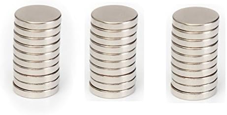 (30 magnets) MaCuisine 10mmX2mm Small Multi-Use Refrigerator Magnets- Round Cylinder Magnets - Magnets for Arts, Crafts &amp; Hobbies, Refrigerator, Science, Office ...