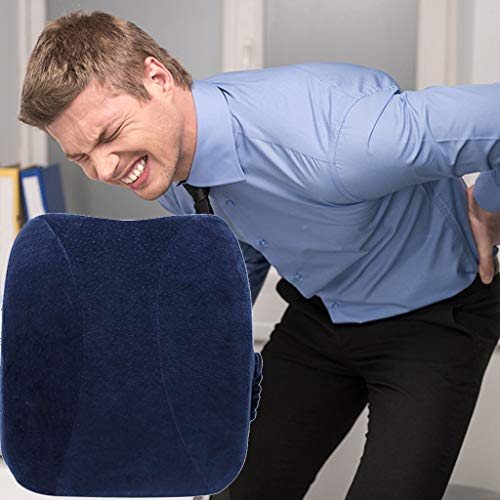 Lumbar Support for Office Car Chair, Memory Foam Lumbar Support Cushion Balanced Firmness Pain Relief Back Pillow