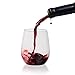 12 Stemless Plastic Wine Glasses - 15 oz. | Unbreakable Wine Glasses | Shatterproof Wine Glass | Plastic Drinking Glasses | Vino Wine Cups | Disposable Wine Glasses | Party Wine Glasses Set [Berevino]
