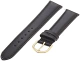 Timex Men’s Q7B773 Padded Calfskin 18mm Black Replacement Watchband, Watch Central