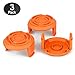 Spool Cap Cover for Worx,Trimmer Replacement Spool Cap Covers for Worx,Suitable for Worx Weed Eater (3 Pack)