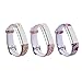 I-SMILE 3PCS Newest Replacement Wristband with Secure Clasps for Fitbit Alta Only(No Tracker, Replacement Bands Only) (Tatoo Flowers&Colorfull Flowers&Cute Owles)