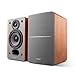 Edifier P12 Passive Bookshelf Speakers – 2-Way Speakers with Built-in Wall-Mount Bracket – Wood Color, Pairthumb 1