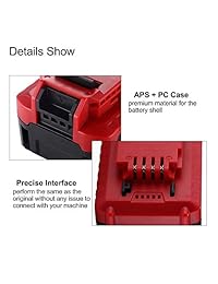 topbatt 20 V batería de repuesto para Porter Cable Max 5.0 Ah Litio pcc685l pcc680l Cordless Tools 2 paquetes