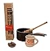 Verve Culture Authentic Artisanal Mexican Molinillo Hot Chocolate Frother Kit, 14.5