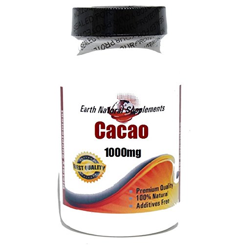Cacao 1000mg * 200 Capsules 100 % Natural - by EarhNaturalSupplements Cacao 1000mg * 200 Capsules 100 % Natural - by EarhNaturalSupplements