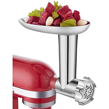 HOZODO Metal Food Meat Grinder Attachment Compatible with Kitchen Aid Stand Mixers