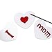 Mont Marte Canvas Panel Heart Shape 24 pcs 6.2x5 Inches, Great Choice for Kids Drawing and Home Decor & Exhibition Display