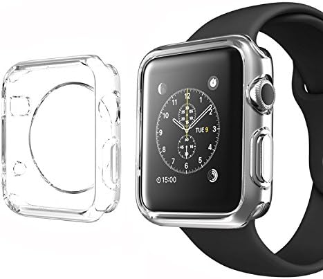 Apple Watch Case, Calas[Super Easy] Premium TPU Soft Full Body Case Cover for Apple Watch (38mm)