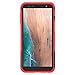Galaxy J4 Plus Case,Galaxy J6 Plus Case,PUSHIMEI with Kickstand Hard PC Back Cover Soft TPU Dual Layer Protection Phone Case Cover for Samsung Galaxy J4 Prime/J4 Core/J6 Prime(Red Kickstand case)