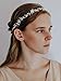 SWEETV Rhinestone Wedding Headband Hair Vine Headpieces Silver Birdal Hair Accessories for Brides