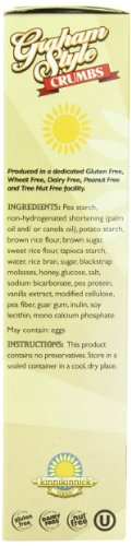 Kinnikinnick Crumbs - Graham Style Gluten Free, 10.5-Ounce (Pack of 3)