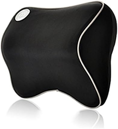 Mowon Breathable Space Memory Foam Head Neck Vertebra Support Car Seat Headrest Pad Pillow (Black)