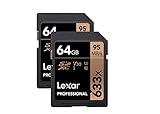 Lexar Professional 633x 64GB SDXC UHS-I/U1 Card with Image Rescue 5 Software - LSD64GCB1NL6332 (2 Pack)