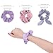 15Pcs Hair Scrunchies Chiffon Flowers Scrunchies Rabbit Ear Scrunchy for Hair Elastic Peel Off Face
