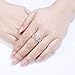 Newshe Pear Bridal Engagement Wedding Ring Set for Women AAAAA Cz Rose Gold White 925 Sterling Silver Size 5-10