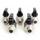 Mini Ball Valve 1/4" Carpet Cleaning Extractor F/M NPT 1000 PSI 5 Pack
