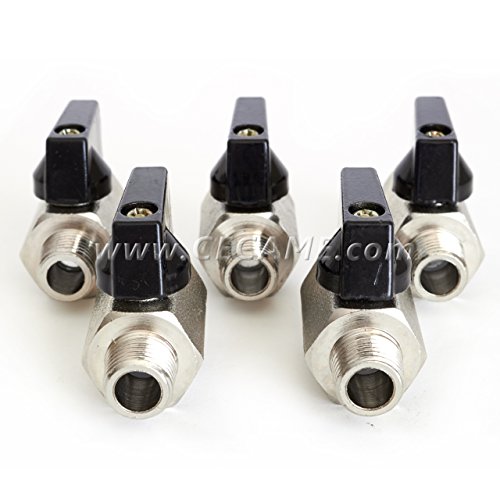 Mini Ball Valve 1/4" Carpet Cleaning Extractor F/M NPT 1000 PSI 5 Pack