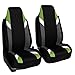 FH Group Premium Modernistic Seat Covers Pair Set, Airbag Compatible-Universal Fit for Cars Trucks and SUVs (Green)