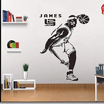 Basketball NBA Star Wandtattoos LeBron James Poster Aufkleber