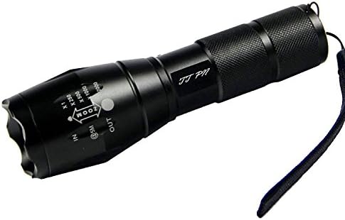 TTpn(TM) Professional Series Flashlight - Our Best and Brightest LED Tactical Flashlight max 1400 Lumens, 5 Modes, Zoom Lens with Zoomable Focus, Water Resistant. Use AAA 3 Batteries or 18650