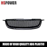 HS Power Black Finished 2003-2004 Toyota Corolla Jdm Tr-D Sport Mesh Front Hood Bumper Grill Grille Abs